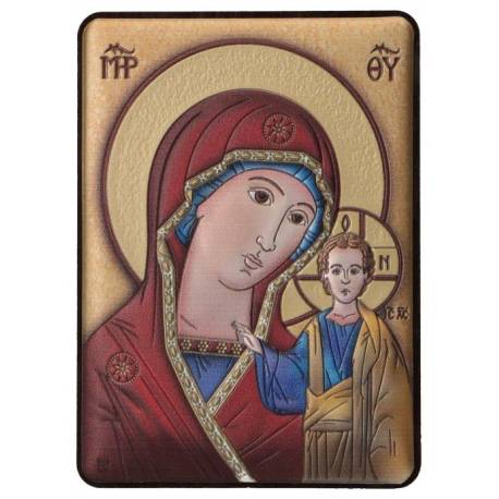Cadre 7 X H10 cm - Vierge et enfant - Alu couleurs