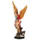 Beeld 20 cm - Alabaster gekleurd - Heilige Michael 