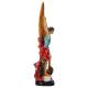 Statue 20 cm - Albâtre couleur - Saint Michel
