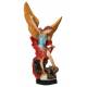 Statue 20 cm - Albâtre couleur - Saint Michel
