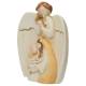 Nativité en albâtre décorée 6 x 4.5 x 2 cm