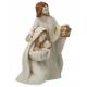Hele kleine Heilige Familie in albaster met gouden rand 9.5 x 7 x 4.5 cm 