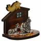 Kerststal 4 x 4.5 x 3 cm 