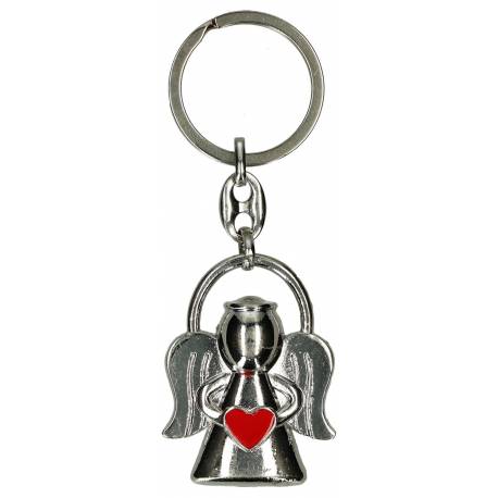 Sleutelhanger - Engel - Hart rood 
