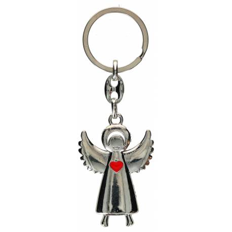 Sleutelhanger - Engel - Hart rood 