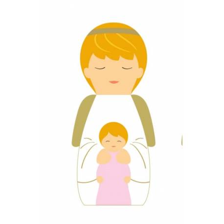 Petit ange gardien fille 5cm