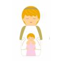Petit ange gardien fille 5cm