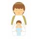 Kleine Guardian Boy Angel 5cm 