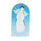 Angel Blue Candle 7x13cm 