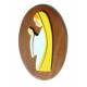 Ste Marie Yellow, 18x11cm houtbasis 