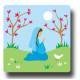 Cadre Marie Prayer Cherryiers en Flower 11x11cm 