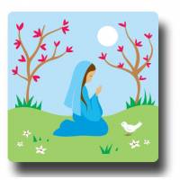 Cadre Marie Prayer Cherryiers en Flower 11x11cm 