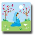 Cadre Marie Prayer Cherryiers en Flower 11x11cm 