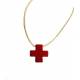 Rood -gestortte hangerskruis 15 mm 