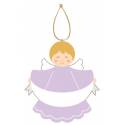 Ange mauve 1. 12x9cm