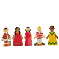 Cinq enfants du monde 8cm