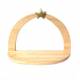 Houten decoratie gouden ster 14x20cm 