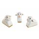 Drie gouden houtschapen 5 cm 