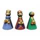 Rois Mages bois dorés 8cm