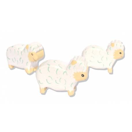 Set 3 moutons 10cm