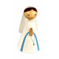 Statuette Bois Lourdes petite 4.5x7.5cm