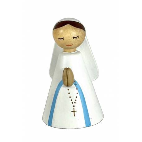 Statuette Bois Lourdes grande 6.5x11cm