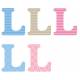 Letter l x5pcs. Hoogte 5,5 cm 