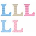 Letter l x5pcs. Hoogte 5,5 cm 