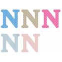 Letter n x5pcs. Hoogte 5,5 cm 