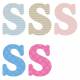 Letter s x5pcs. Hoogte 5,5 cm 