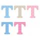 Letter T x5pcs. Hoogte 5,5 cm 