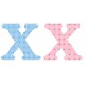Letter x x2pcs. Hoogte 5,5 cm 