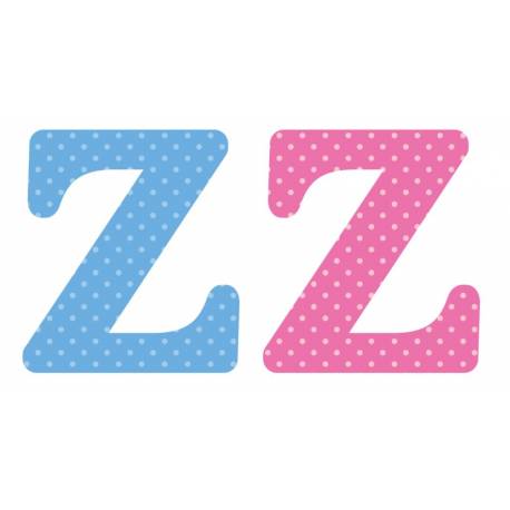 Letter z x2pcs. Hoogte 5,5 cm 