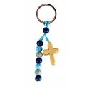 Blauwe zware sleutelhanger 