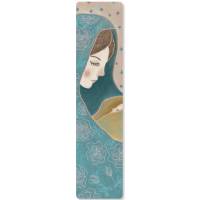 Gelamineerde boekenlegger 18,5×4,5 cm Mater Nostra + Gebeden Frans/Engels 