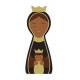 Statuette Vierge noir 5cm