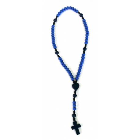 Chapelet bleu foncé Environ 23cm