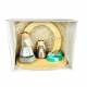 Apparition de Lourdes en bois largeur17xProf10xHT13cm