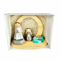 Apparition de Lourdes en bois largeur17xProf10xHT13cm