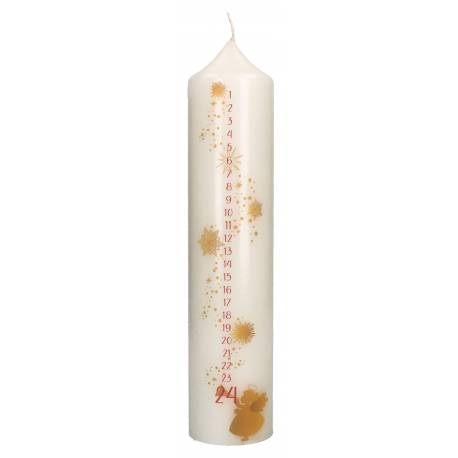 Adventskaars 250 X 60 mm engel 