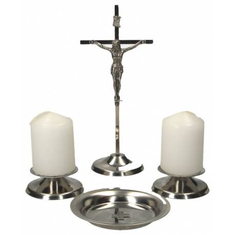 Set pour autel particulier en acier inoxydable