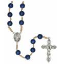 Rozenkrans op koord Lapis Lazuli 8 mm 