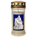 Graflicht in glas met deksel verguld - Pieta - 10 stuks / doos 