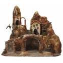 Cabane napolitaine pour personnage de crèches de Noël de 7 -8 cm (45x50x40cm)