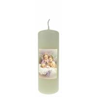 Bougie 115 X 40 mm - 2 anges et enfant