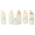 Kerstgroep van 6 figuren - 6 cm 