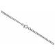 Ketting 45 cm Metaal + rhodium 