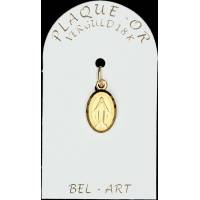Médaille plaqué-or - Miraculeuse - 13 mm