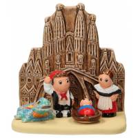 Crèche de Noël en terre cuite - "Crèche du monde" Barcelone