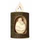 Kerstfiguur in boomschors H 11cm x 4.5 cm Natuur 